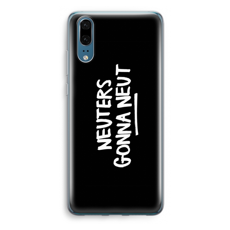 Neuters (zwart): Huawei P20 Transparant Hoesje