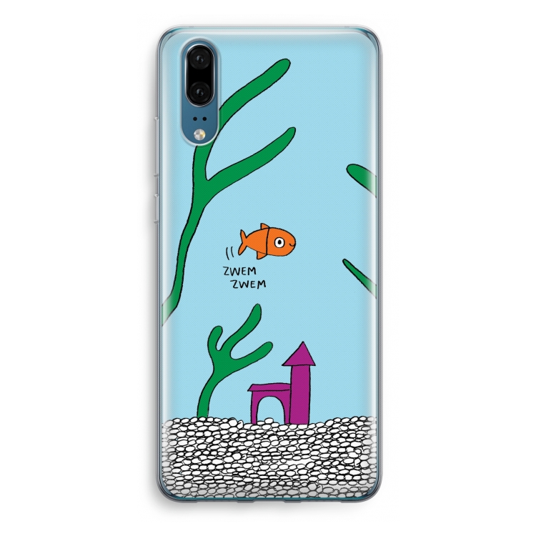 Aquarium: Huawei P20 Transparant Hoesje