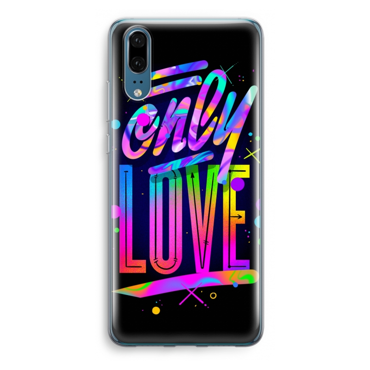 Only Love: Huawei P20 Transparant Hoesje