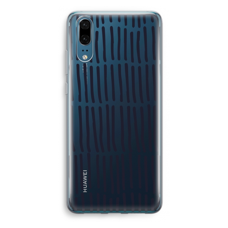 CaseCompany Moroccan stripes: Huawei P20 Transparant Hoesje