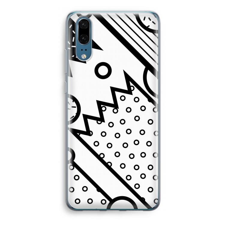 Pop Art #4: Huawei P20 Transparant Hoesje