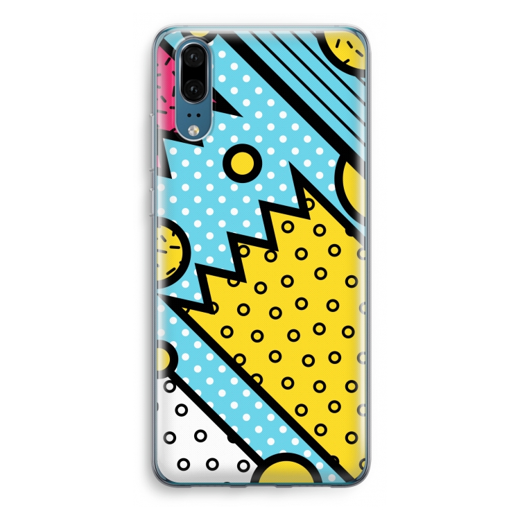 Pop Art #1: Huawei P20 Transparant Hoesje