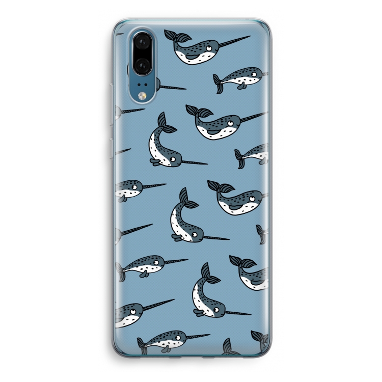 Narwhal: Huawei P20 Transparant Hoesje