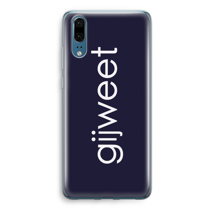Gijweet: Huawei P20 Transparant Hoesje