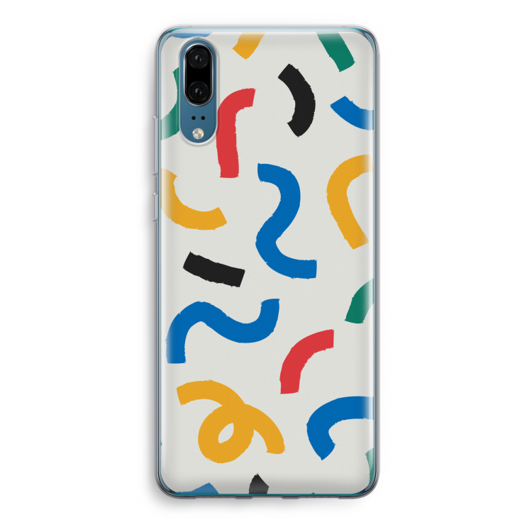 Illustratieve pop 2: Huawei P20 Transparant Hoesje