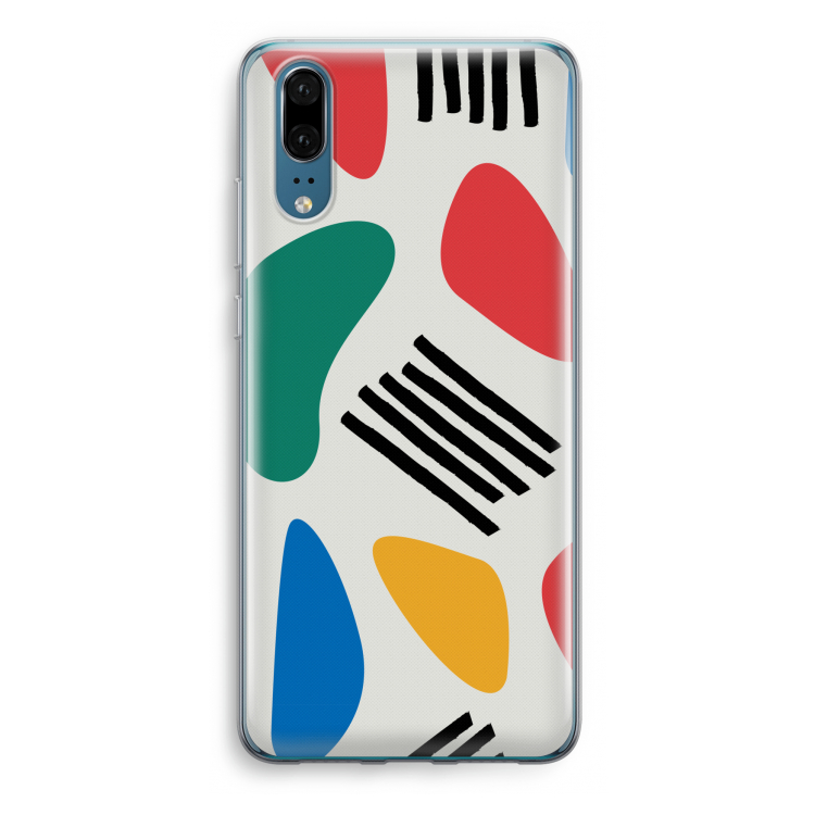 Illustratieve pop 1: Huawei P20 Transparant Hoesje