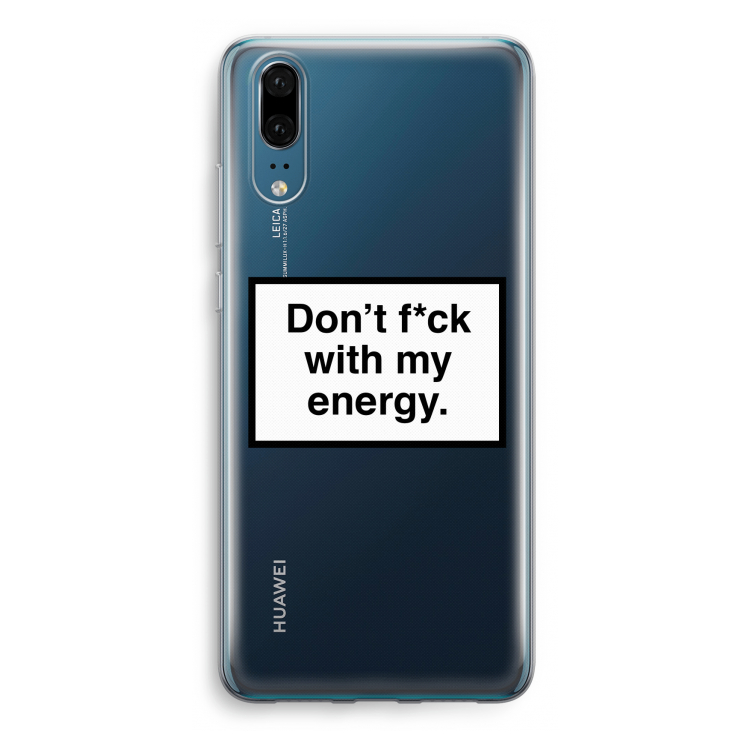 My energy: Huawei P20 Transparant Hoesje
