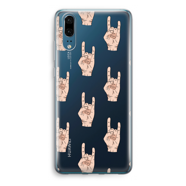 Rock: Huawei P20 Transparant Hoesje