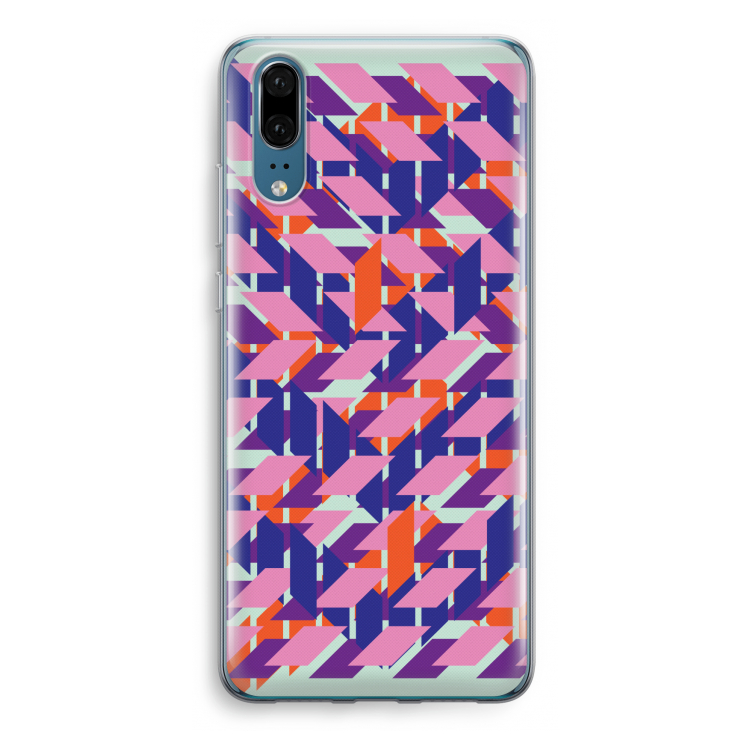 Skew Blush 3: Huawei P20 Transparant Hoesje
