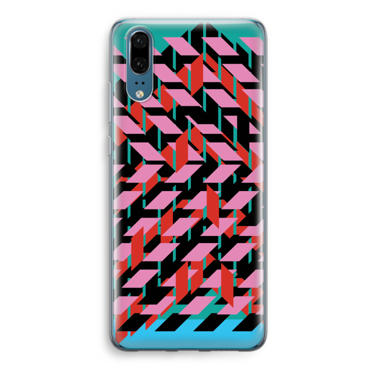 Skew Blush 2: Huawei P20 Transparant Hoesje