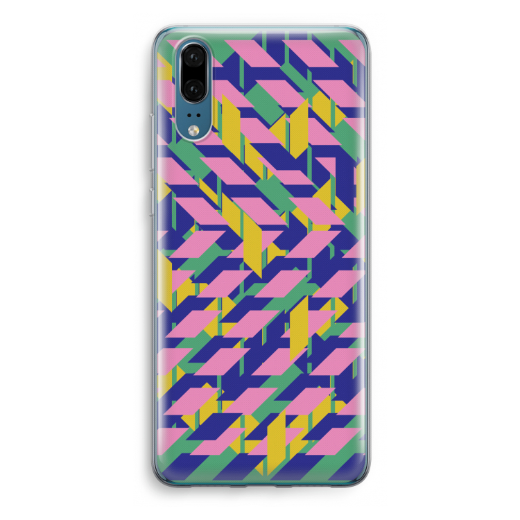 Skew Blush 1: Huawei P20 Transparant Hoesje