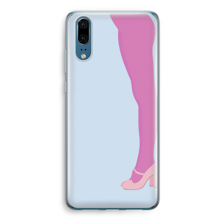 Pink panty: Huawei P20 Transparant Hoesje