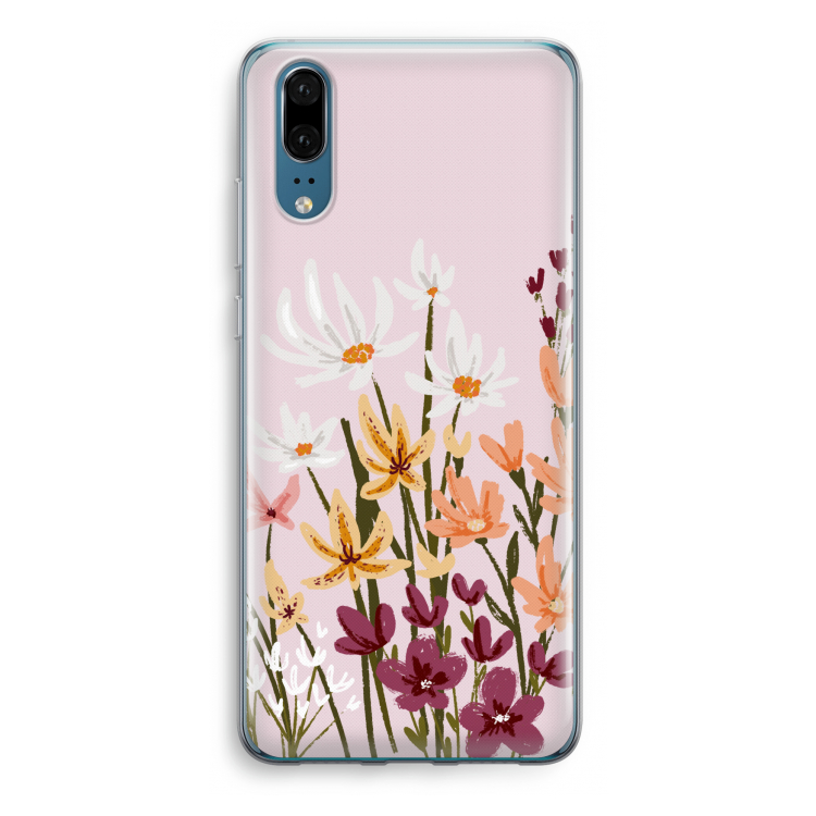 Painted wildflowers: Huawei P20 Transparant Hoesje