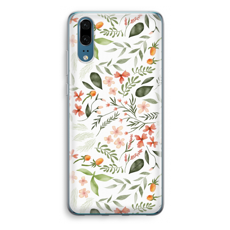 Sweet little flowers: Huawei P20 Transparant Hoesje