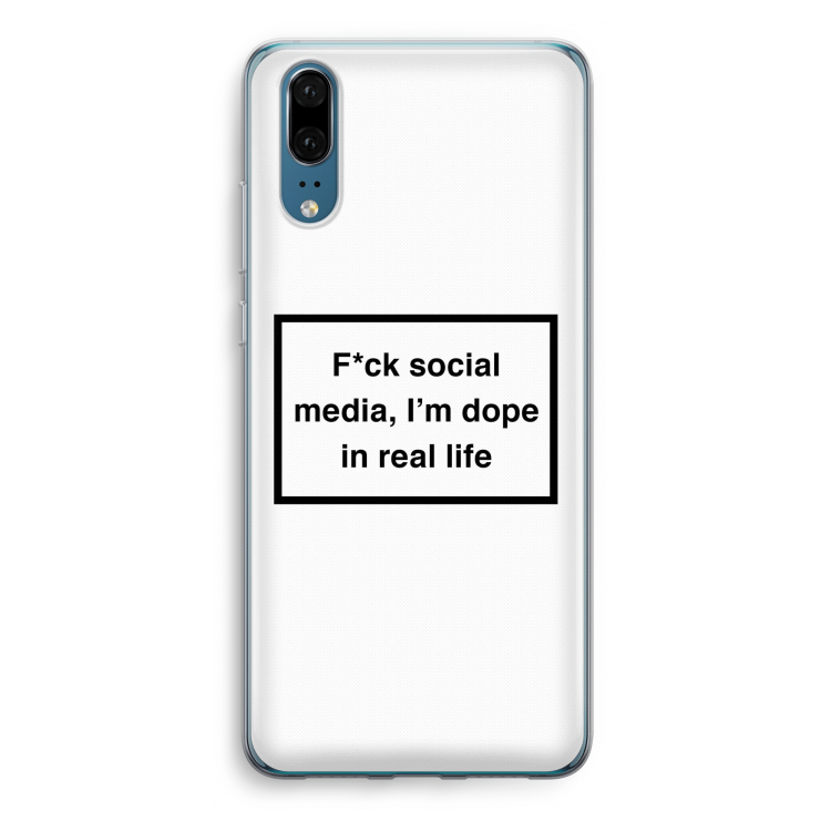 I'm dope: Huawei P20 Transparant Hoesje
