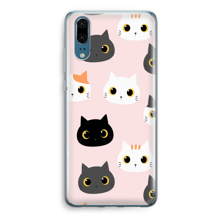 Katten: Huawei P20 Transparant Hoesje