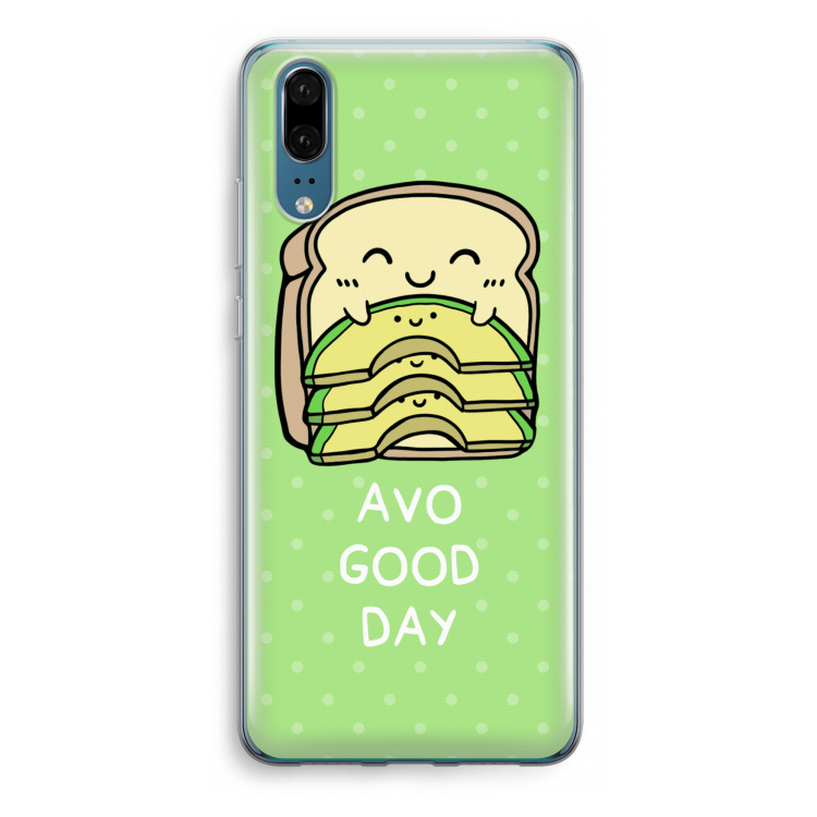 Avo Good Day: Huawei P20 Transparant Hoesje