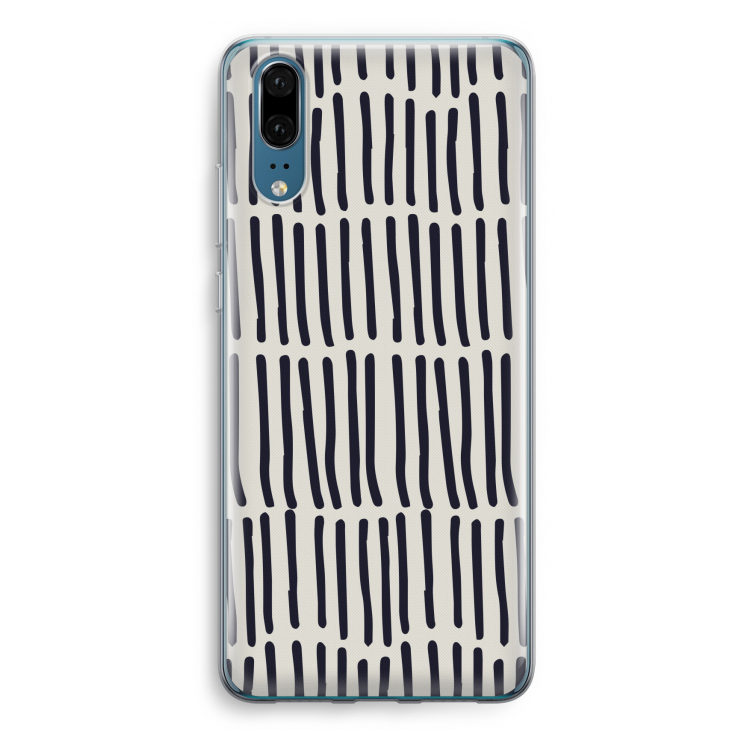 Moroccan stripes: Huawei P20 Transparant Hoesje