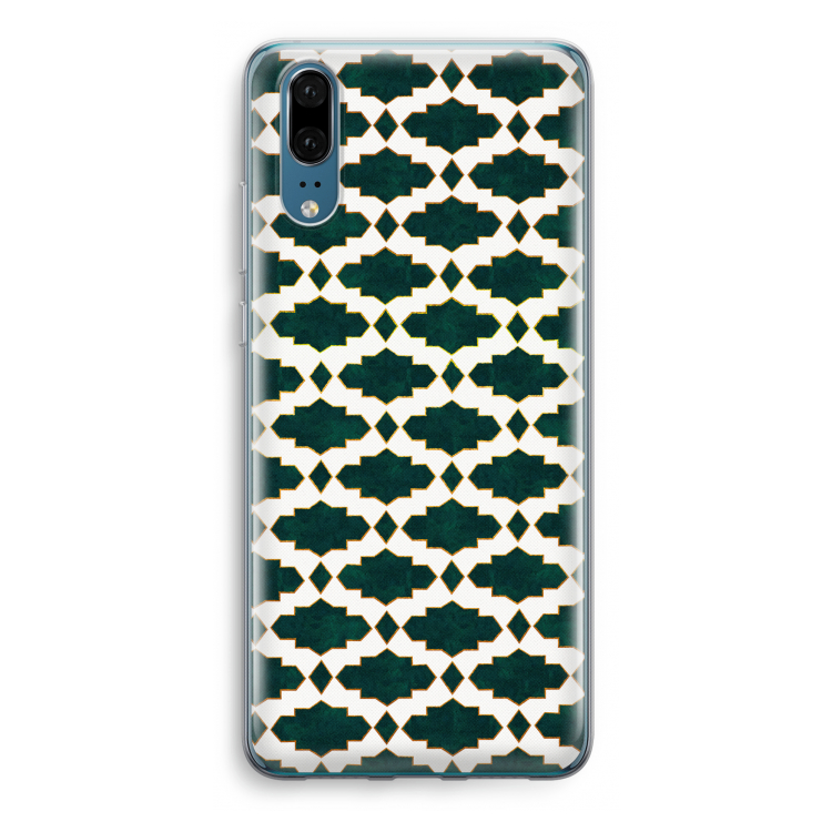 Moroccan tiles: Huawei P20 Transparant Hoesje