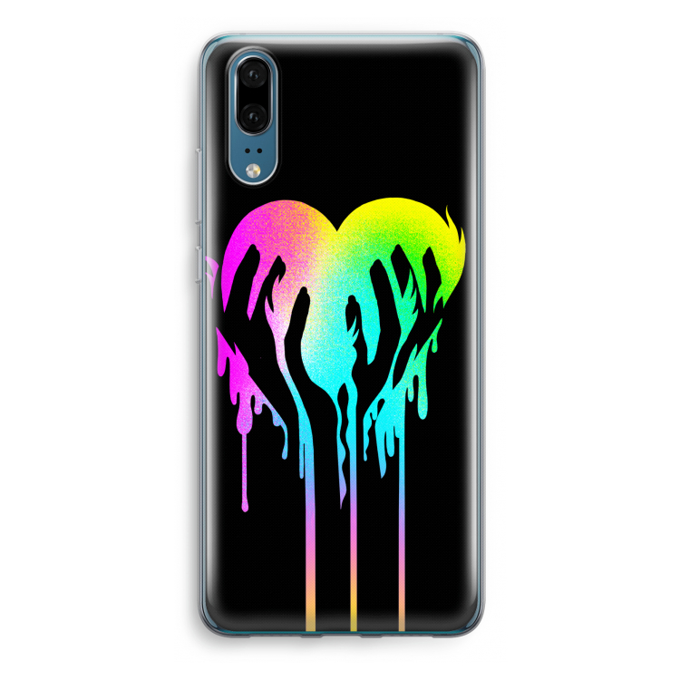 Hold My Heart: Huawei P20 Transparant Hoesje