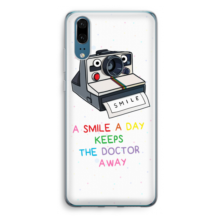 Smile: Huawei P20 Transparant Hoesje
