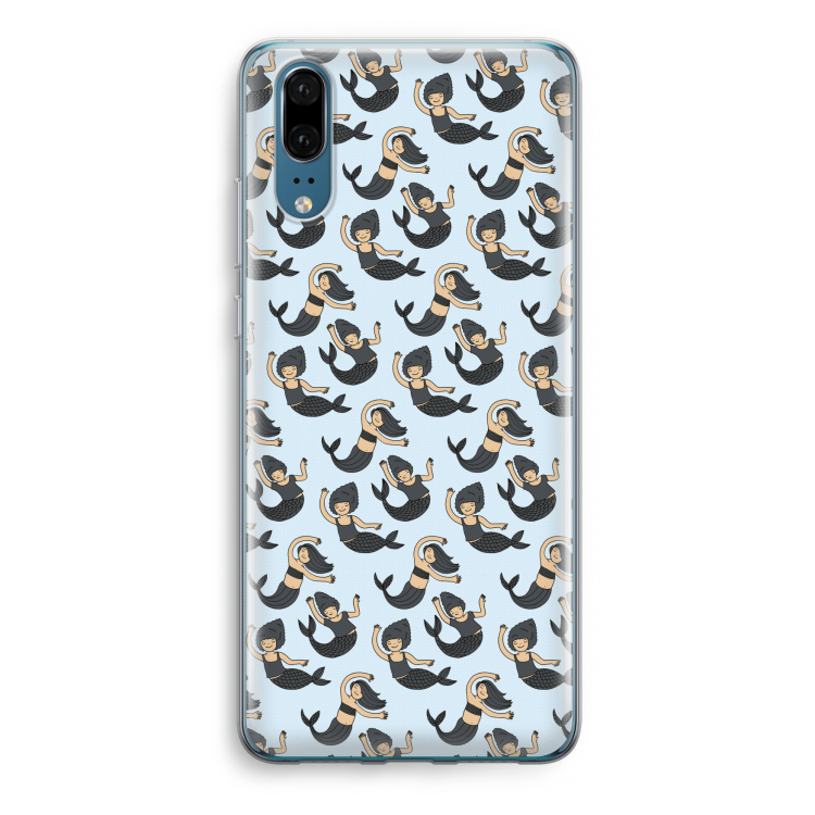 Zeemeermin: Huawei P20 Transparant Hoesje