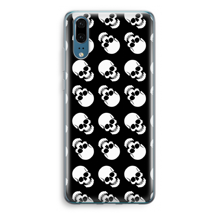 Musketon Skulls: Huawei P20 Transparant Hoesje