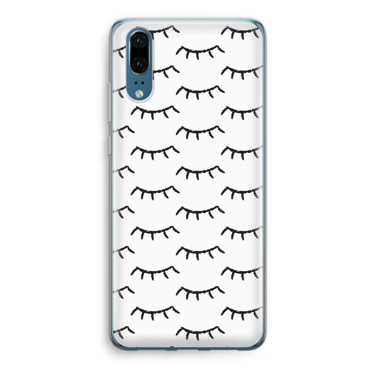Wimpers: Huawei P20 Transparant Hoesje