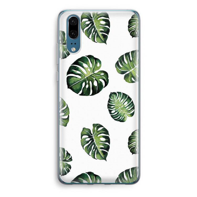 Tropische bladeren: Huawei P20 Transparant Hoesje