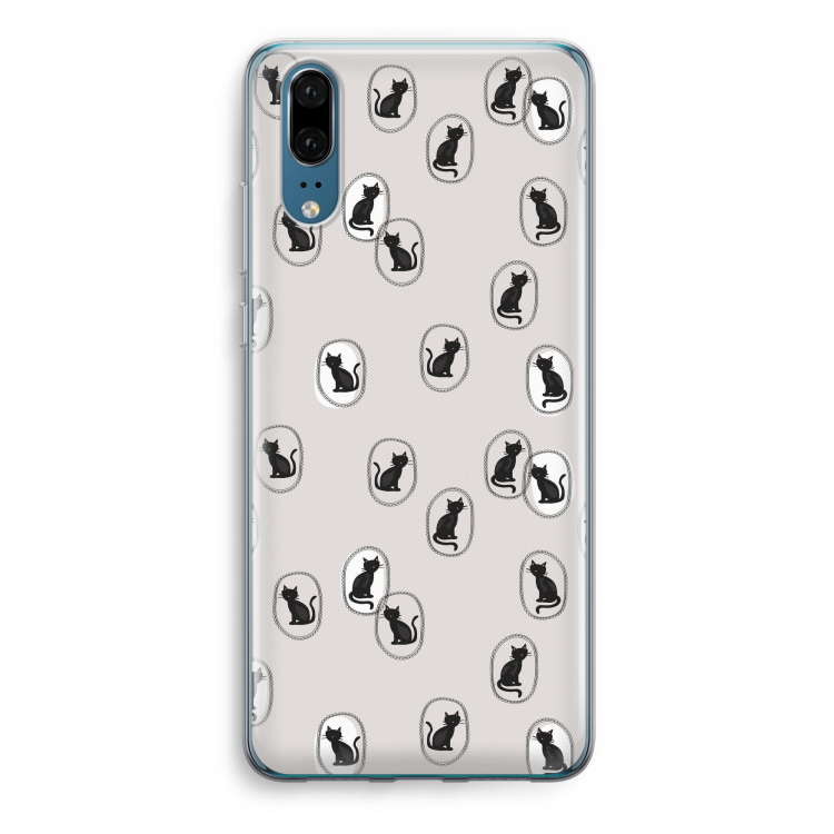 Miauw: Huawei P20 Transparant Hoesje