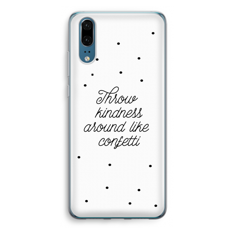 Confetti: Huawei P20 Transparant Hoesje