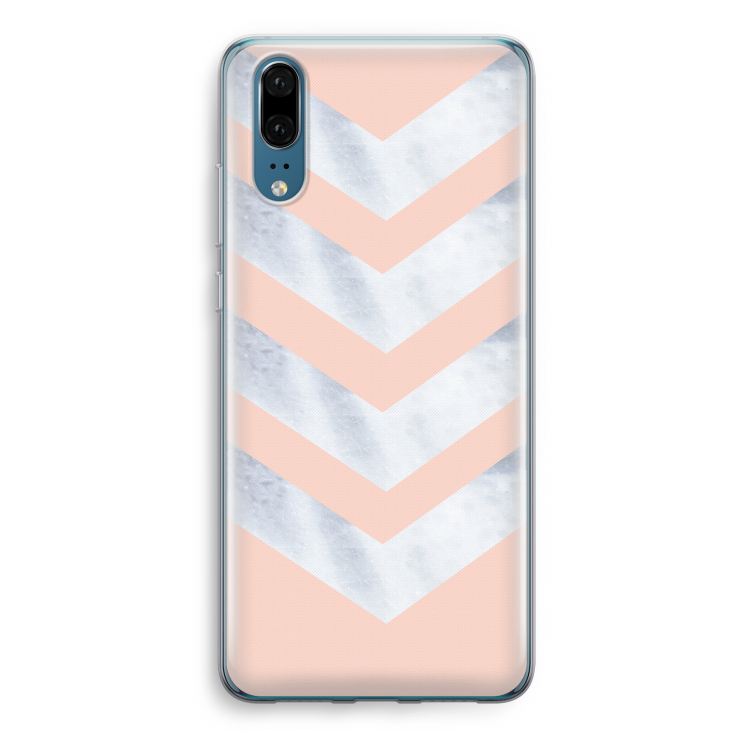 Marmeren pijlen: Huawei P20 Transparant Hoesje