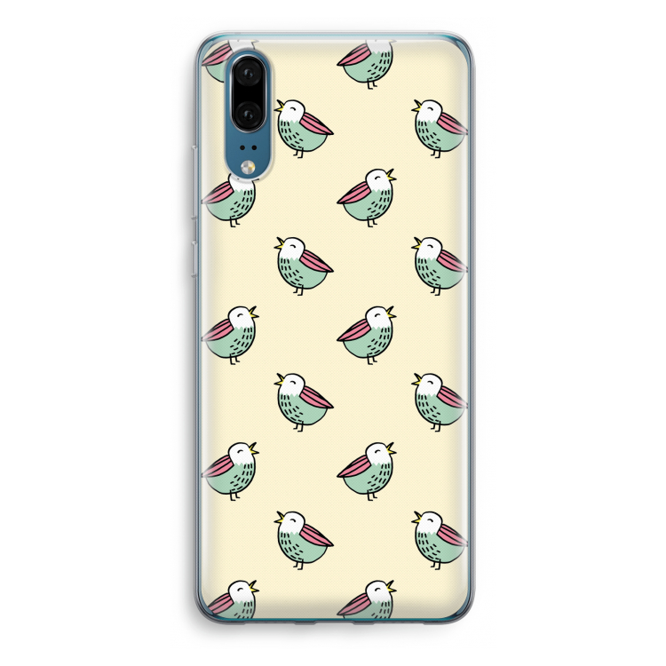 Vogeltjes: Huawei P20 Transparant Hoesje