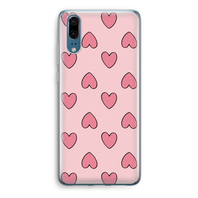 Ondersteboven verliefd: Huawei P20 Transparant Hoesje
