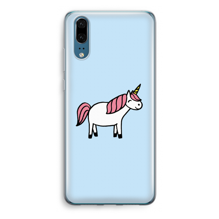 Eenhoorn: Huawei P20 Transparant Hoesje