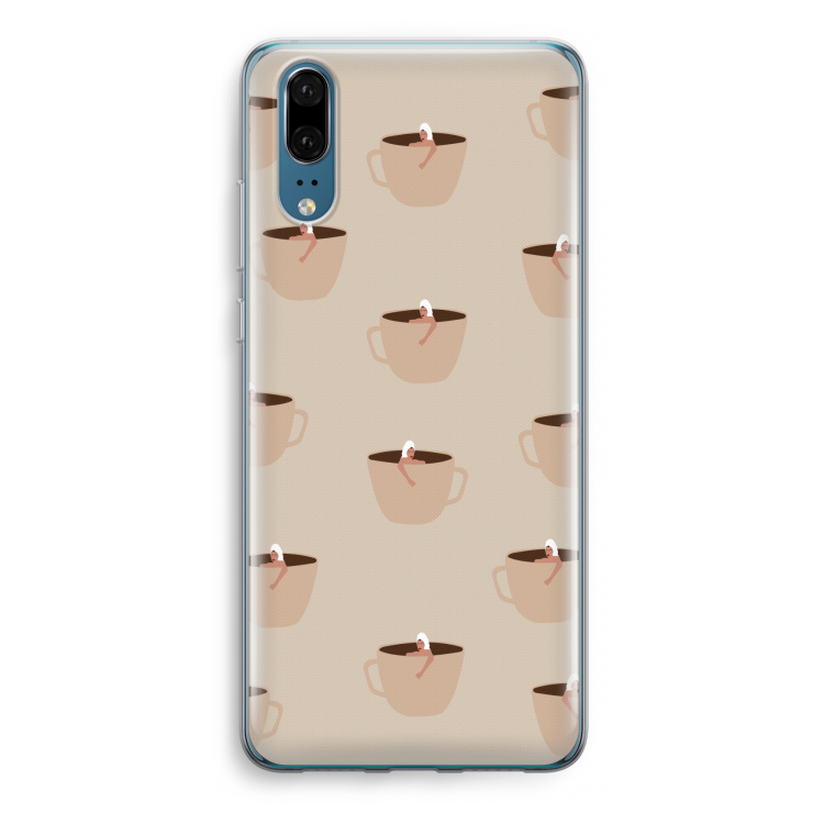Morning coffee: Huawei P20 Transparant Hoesje