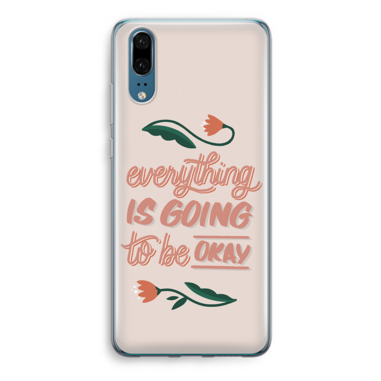 Optimistic flower girl: Huawei P20 Transparant Hoesje