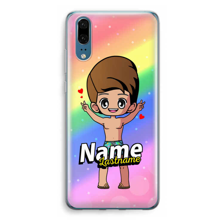 Chibi Maker man: Huawei P20 Transparant Hoesje