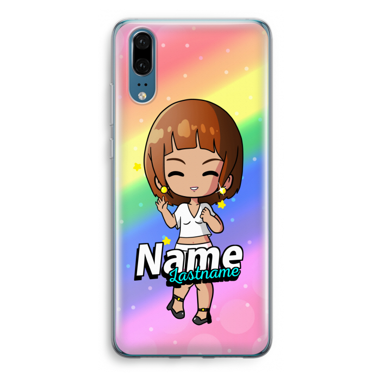 Chibi Maker vrouw: Huawei P20 Transparant Hoesje