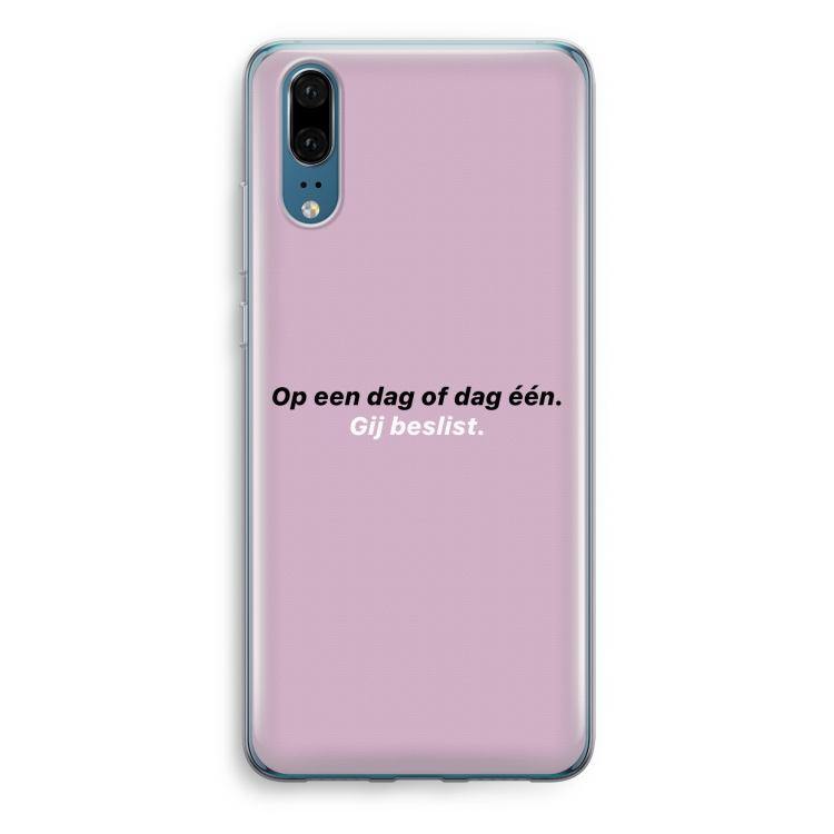 gij beslist: Huawei P20 Transparant Hoesje