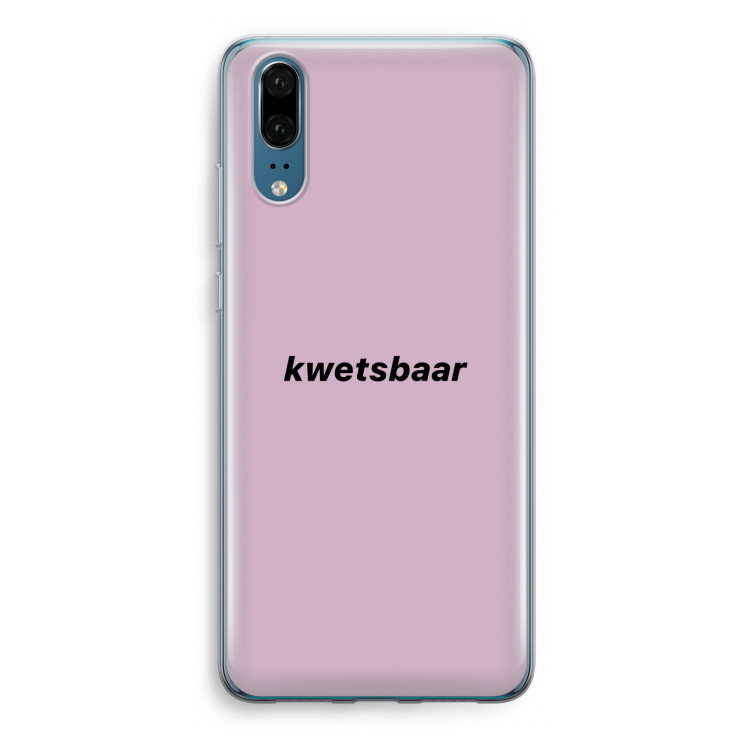 kwetsbaar: Huawei P20 Transparant Hoesje