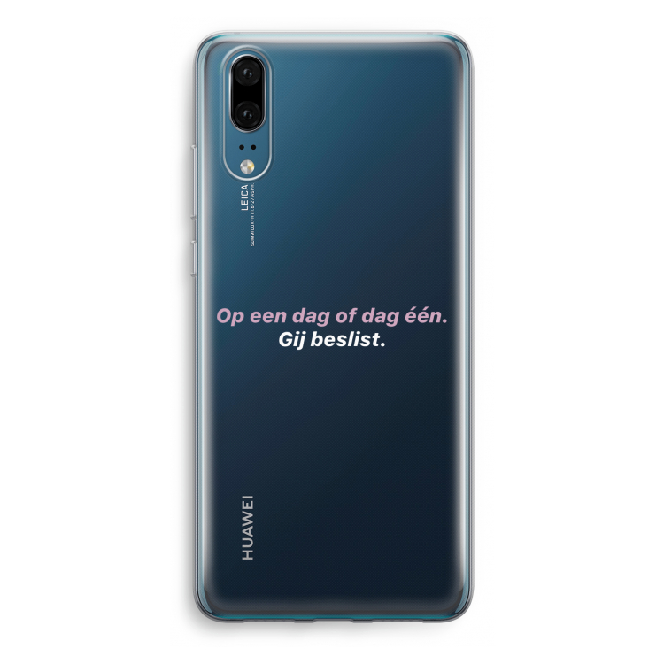 gij beslist: Huawei P20 Transparant Hoesje