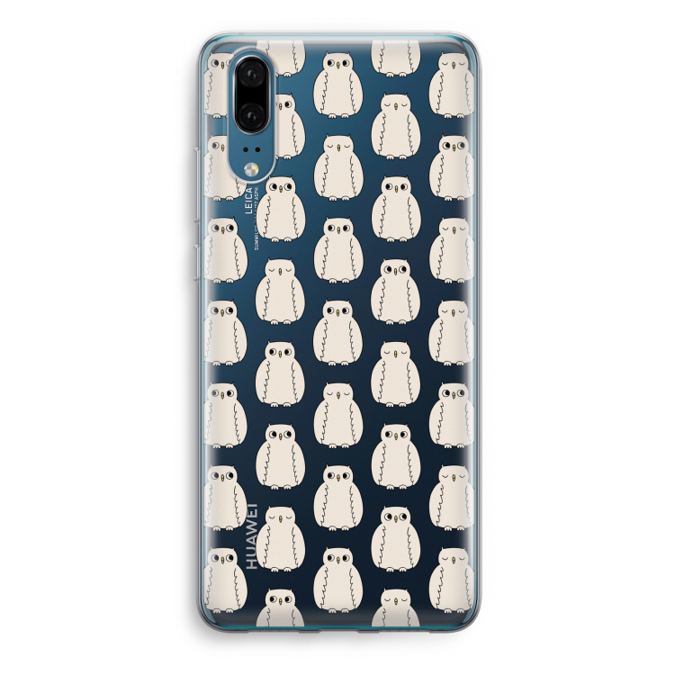 Uilen: Huawei P20 Transparant Hoesje