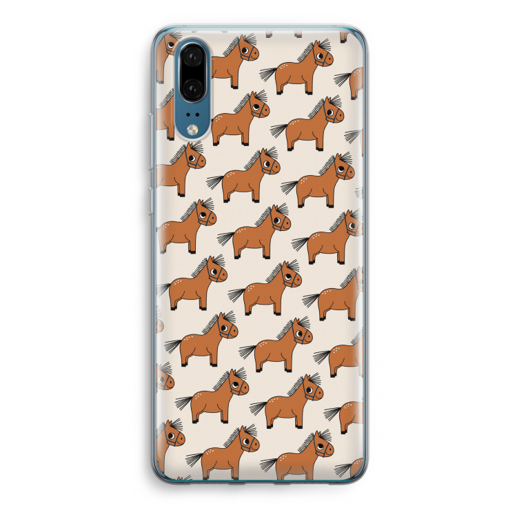 Pony: Huawei P20 Transparant Hoesje