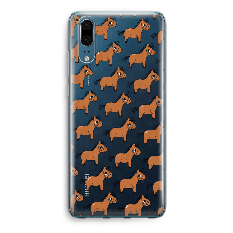 Pony: Huawei P20 Transparant Hoesje