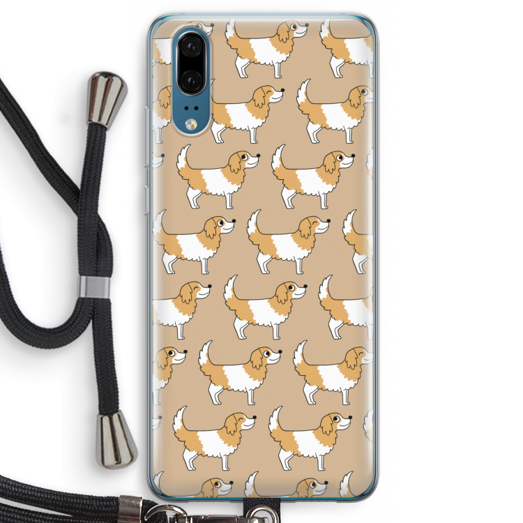 Doggy: Huawei P20 Transparant Hoesje met koord