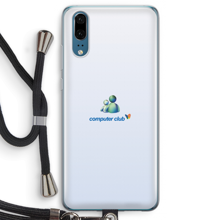 MSN: Huawei P20 Transparant Hoesje met koord