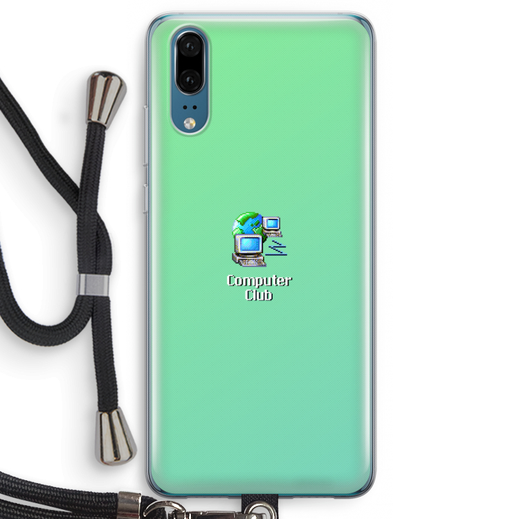 Win98: Huawei P20 Transparant Hoesje met koord