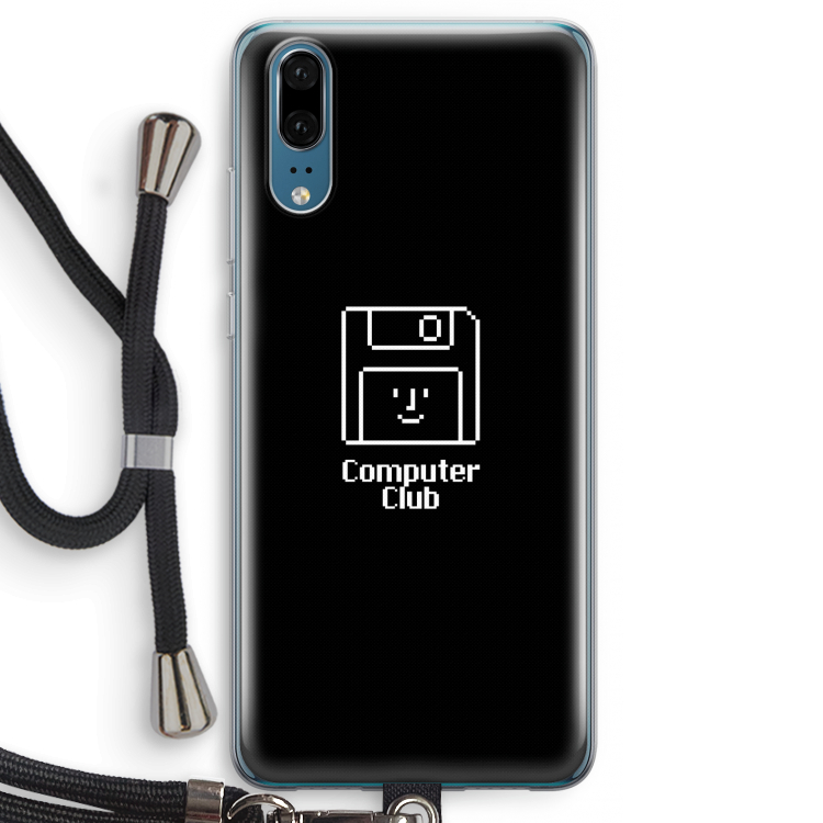 Hello: Huawei P20 Transparant Hoesje met koord
