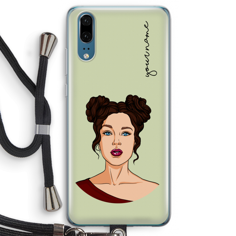 Pop-Art Creator: Huawei P20 Transparant Hoesje met koord